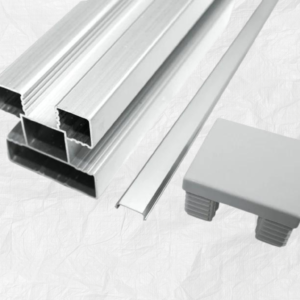 Aluminium Zaunpfosten Dunkel zum Einbetonieren